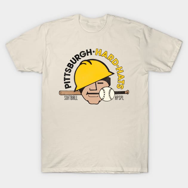 Defunct Pittsburgh Hard Hats Softball / Baseball Team T-Shirt by Defunctland